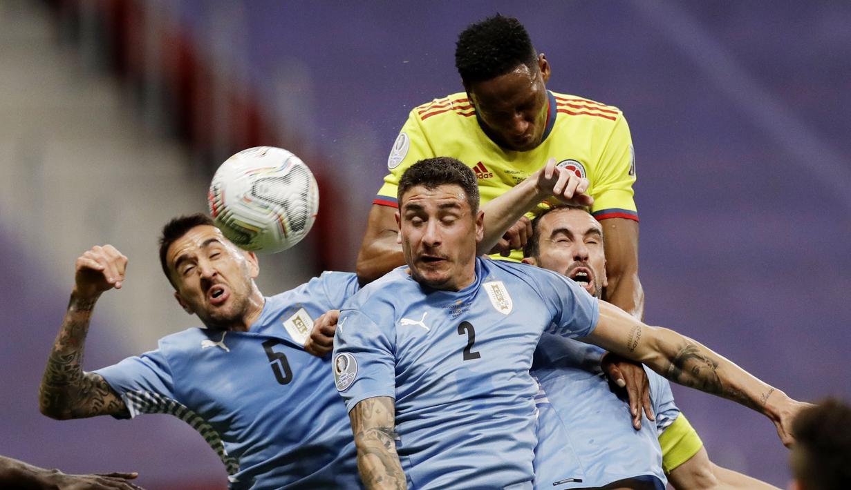 Kedua tim tampil terbuka dan saling jual beli serangan sepanjang 90 menit pertandingan. (Foto:AP/Bruna Prado)