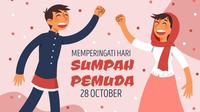 Ilustrasi Hari Sumpah Pemuda, 28 Oktober. (Photo on Freepik)