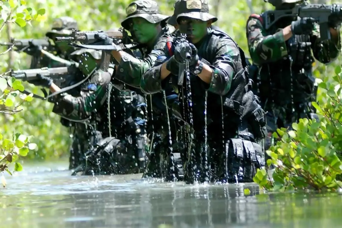 [Bintang] Ilustrasi tentara di hutan