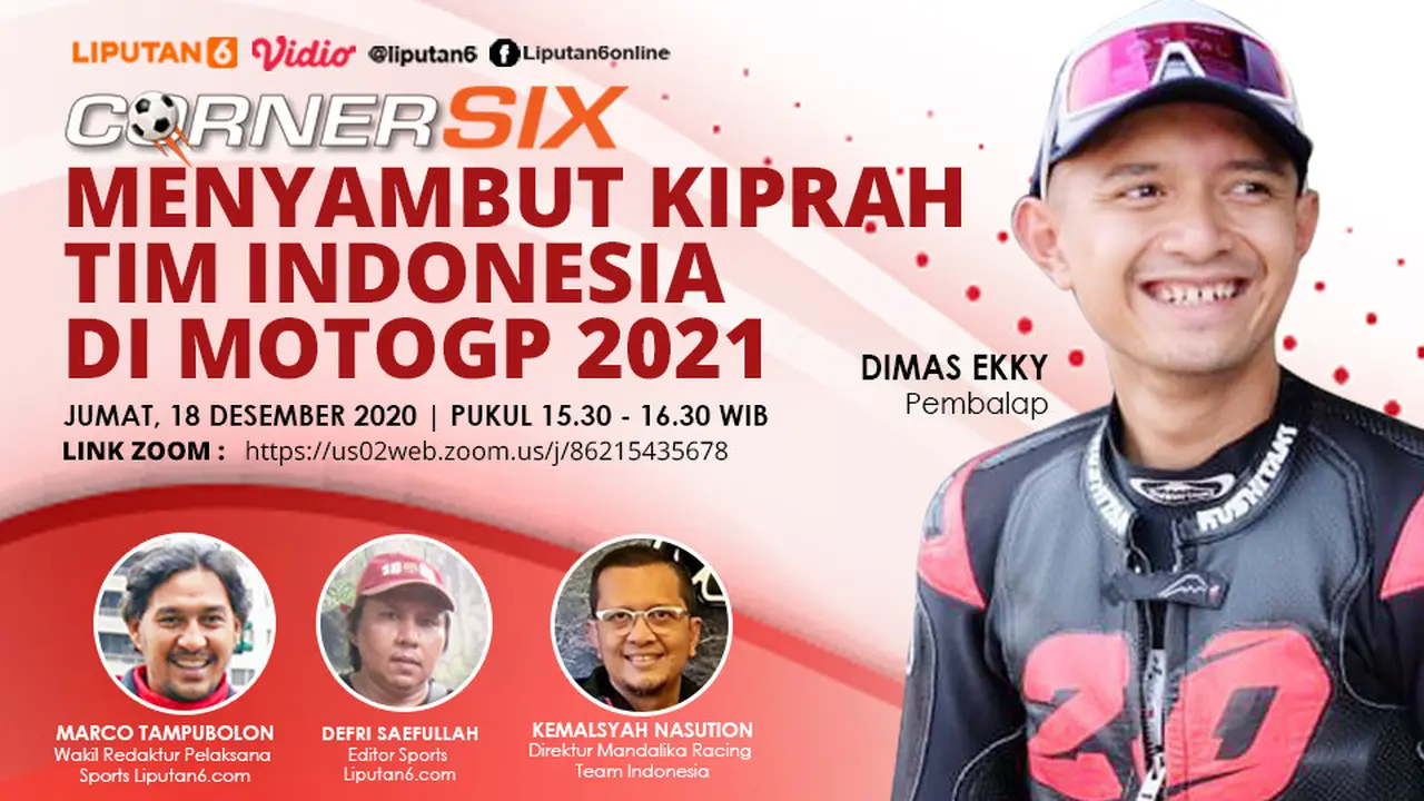 Banner Live Streaming Menyambut Kiprah Tim Indonesia di MotoGP 2021