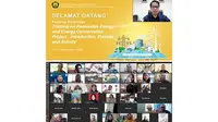 Kepala PPSDM KEBTKE Laode Sulaeman saat Webinar Training On Renewable Energy and Energy Conservation Project: Introduction, Process, and Activity.