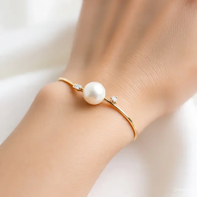 Model Gelang Mutiara Emas