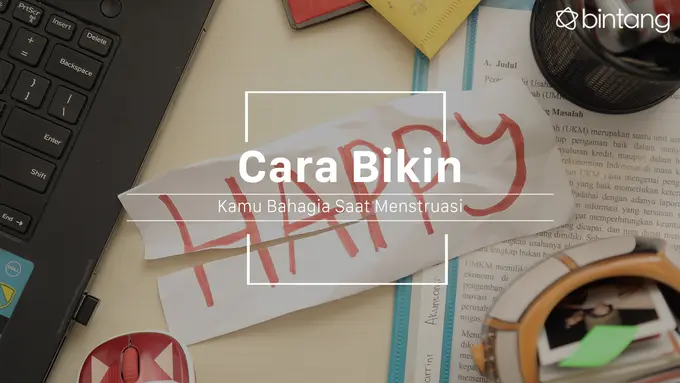 Ini caranya biar kamu bisa tetap tersenyum dan bahagia saat menstruasi. (Foto: Daniel Kampua, Digital Imaging: M. Iqbal Nurfajri/Bintang.com)