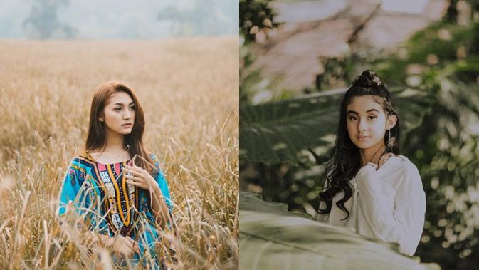 Potret Beda Gaya Fiolina Tejaay dan Nabila Atmaja. (Sumber: Instagram.com/fiolinatejaay dan Instagram.com/nabilaatmaja)
