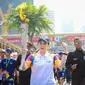 Sebanyak 850 pegawai Bank BRI ikut meriahkan pelaksanaan Kirab Obor Asian Games 2018 di Jakarta.