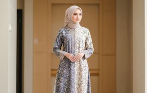 Model Batik Wanita Lebaran Terbaru dengan Potongan Simple/AI