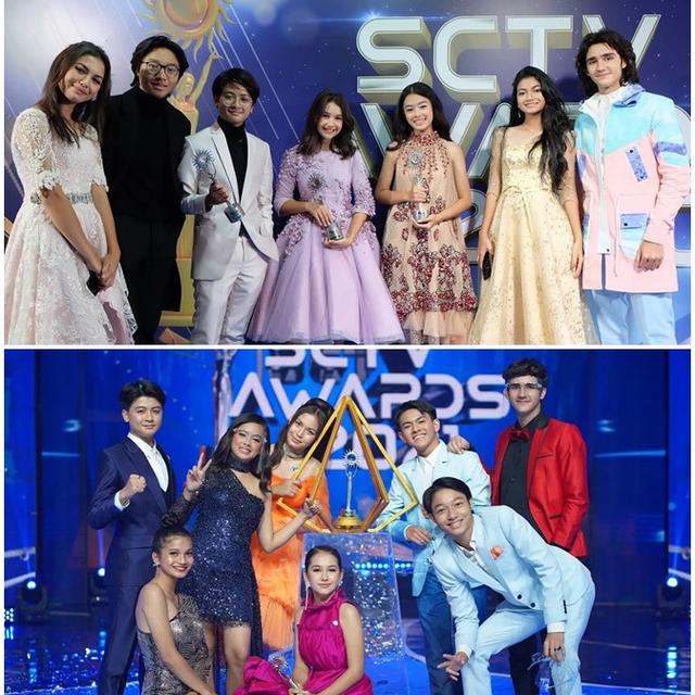 6 Potret Beda Gaya Aqeela Calista di SCTV Awards 2020 dan 2021, Bikin Pangling