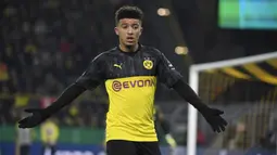 Jadon Sancho (117 juta euro) - Penampilan apik winger berusia 20 ini membuatnya menjadi incaran banyak klub bersar Eropa. Sancho sendiri dikabarkan akan dilepas Dortmund dengan harga transfer 117 juta euro. (AFP/Ina Fassbender)