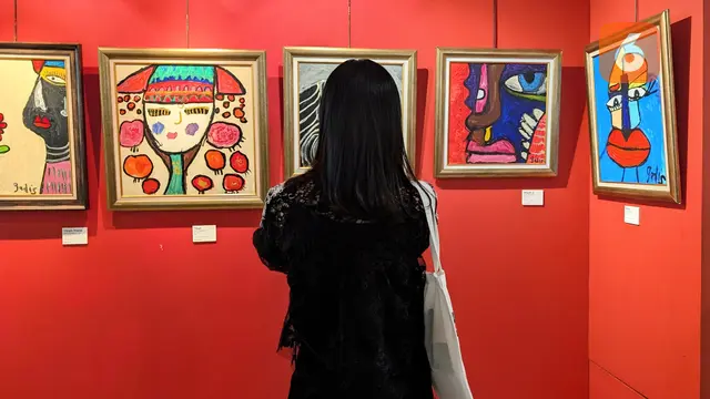 Perjalanan Gadis Dharsono Lahirkan Karya Lukis, Satu Goresan Kuas Bak Angkat Barbel 5 Kg