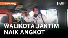 PLT WALIKOTA JAKARTA TIMUR, IIN MUTMAINAH NAIK ANGKOT KE KANTOR