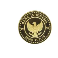 Sejarah uang koin khusus berbahan dasar emas 23 karat yang dirilis Bank Indonesia dengan nominal tertinggi Rp850 ribu (Foto: bi.go.id)