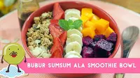 Bagi Anda pecinta makanan manis, coba buat sendiri resep hidangan penutup yang berbeda, Bubur Sumsum ala Smoothie Bowl. (Foto: Kokiku Tv)