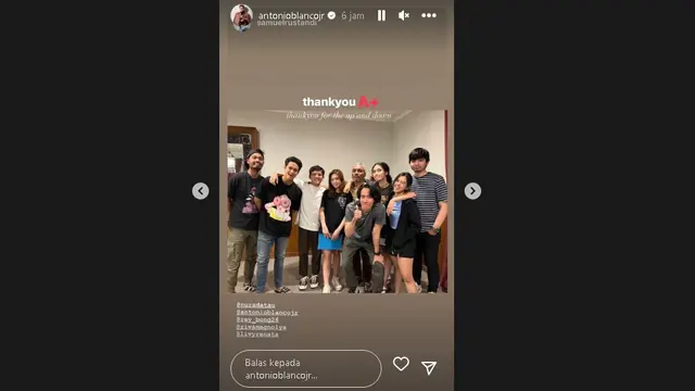 Ziva Magnolya dan Rey Bong dipasangkan di serial A+ (Foto: IG antonioblancojr)