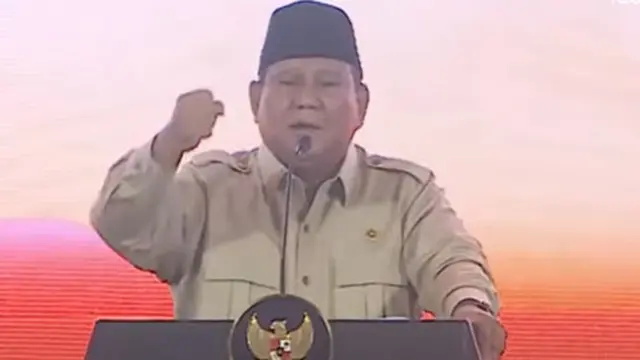 Presiden Prabowo Subianto di Munas PKS