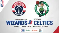 NBA 2018 Washington Wizards Vs Boston Celtics (Bola.com/Adreanus Titus)