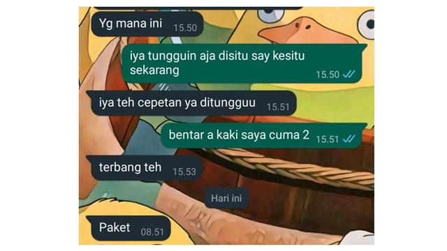 6 Chat Kurir Ajak Bercanda Konsumen Ini Kocak, Receh Tapi Bikin Ngakak