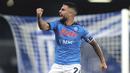 Lorenzo Insigne. Striker Napoli ini mengikat kontrak terbaru selama 5 tahun dengan Il Partenopei sejak April 2017 dan akan habis akhir musim 2021/2022 ini. Total 11 musim, ia telah tampil dalam 404 laga di semua kompetisi dengan mencetak 111 gol dan 88 assist. (LaPresse via AP/Alessandro Garofalo)