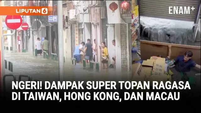 Dampak Super Topan Ragasa, Lumpuhkan Taiwan, Hong Kong, dan Makau