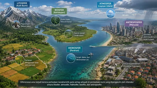 Konsep Diferensiasi Area di Berbagai Lingkup Geosfer