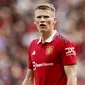 Scott McTominay menjadi salah satu pemain yang tampil melempem saat menghadapi Brighton & Hove Albion. Pemain bernomor punggung 39 itu kalah bersaing di lini tengah sehingga gagal memutus serangan yang dilancarkan tim berjuluk The Seagulls. (AP/Dave Thompson)