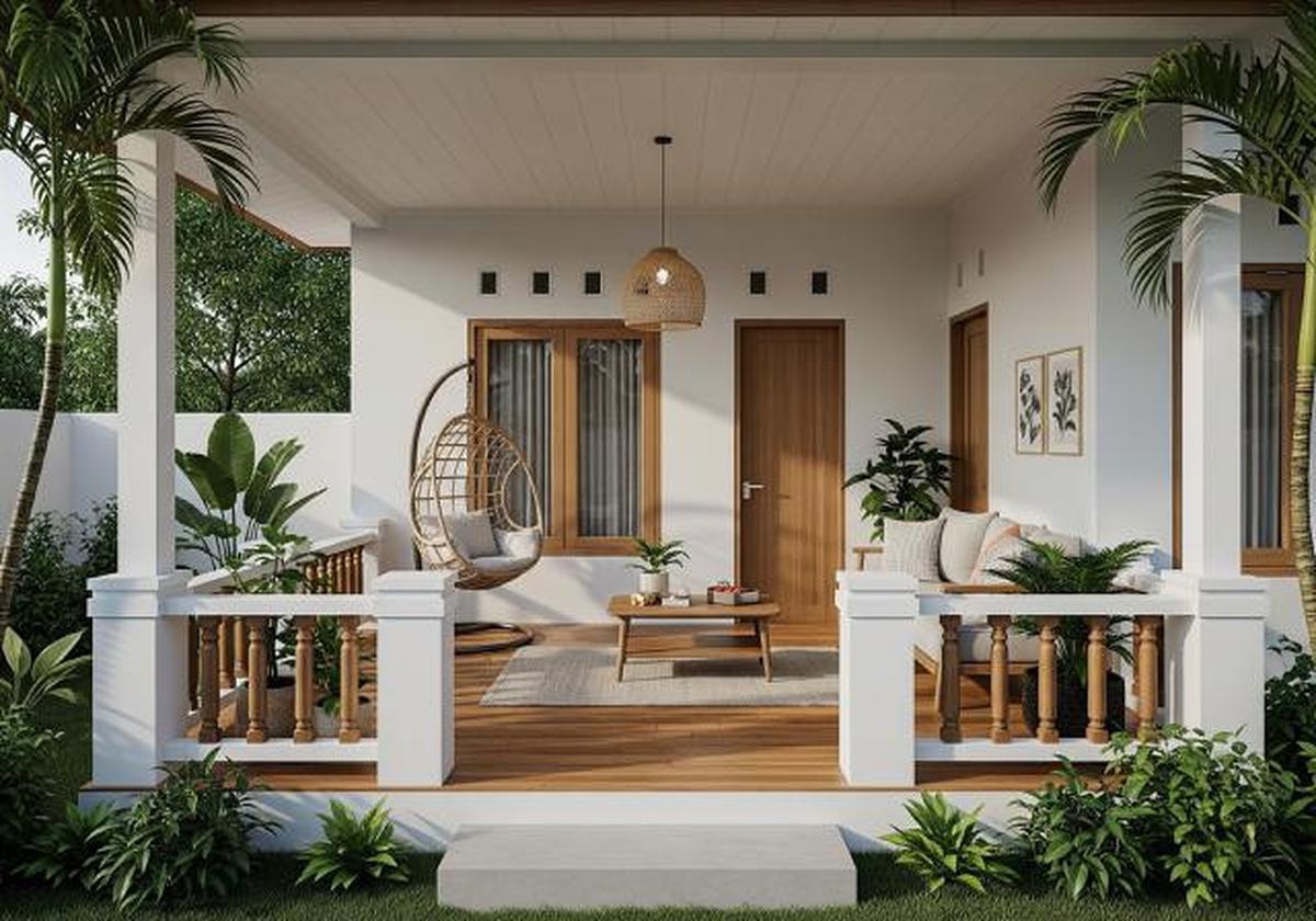 7 Desain Rumah Kecil tapi Punya Teras Lega yang Cozy untuk Santai, Maksimalkan Lahan