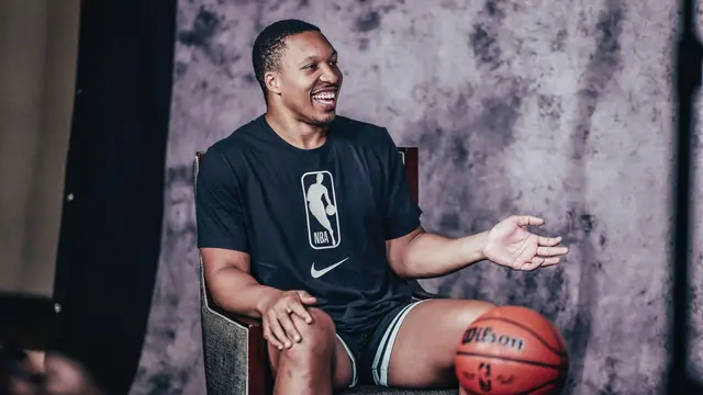 Pemain NBA Grant Williams saat berada di Jakarta