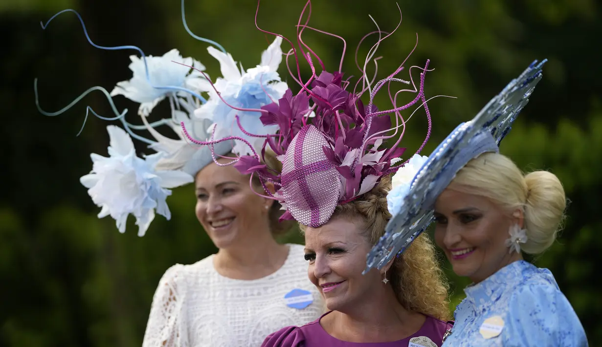 Royal Ascot kembali digelar. Ajang tahunan bergengsi ini merupakan salah satu gelaran bergengsi di Inggris. (AP Photo/Alastair Grant)