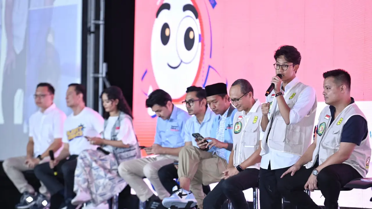 Muhammad Zinedine Alam Ganjar hadiri acara Festival Pemilu yang diselenggarakan oleh Bijak Memilih di Smesco, Jakarta Selatan, DKI Jakarta, Minggu (28/1) (Istimewa)