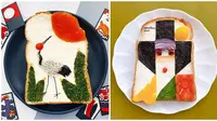 Tak Hanya dengan Meses, Seniman Ini Buat 7 Lukisan Keren dari Roti Tawar