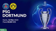 Liga Champions 2019-2020: PSG vs Borussia Dortmund. (Bola.com/Dody Iryawan)