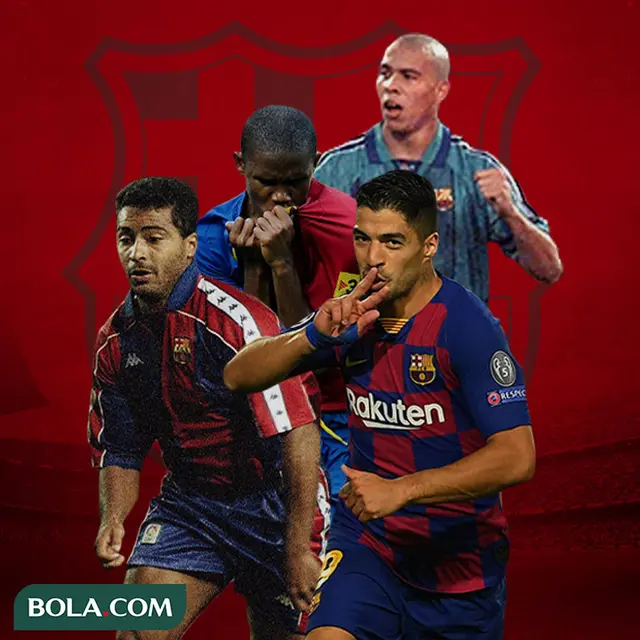 Barcelona - Romario, Ronaldo Nazario, Luiz Suarez, Samuel Eto'o