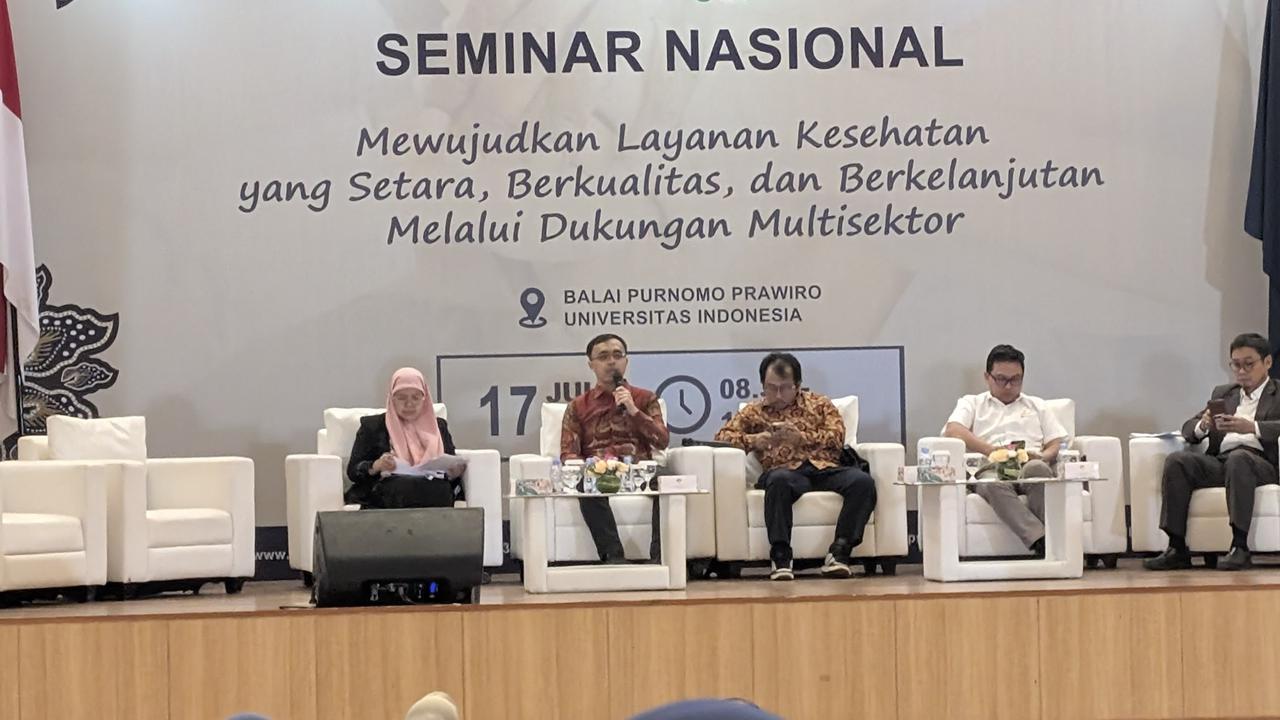 Direktur Utama BPJS Kesehatan, Ghufron Mukti dalam kegiatan Public Expose Jurnal JKN