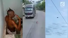 Video hits kali ini hadir dari bayi yang hampir terlindas truk, tahanan yang kabur 3 tahun ditemukan di bunker, dan UFO terlihat di langit Australia.