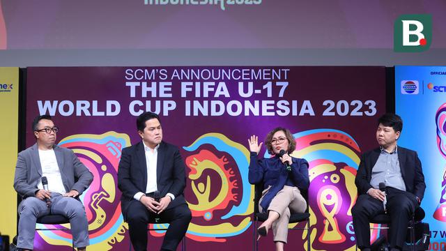 Konferensi pers Pengumuman SCM sebagai pemegang hak siar Piala Dunia U-17 2023