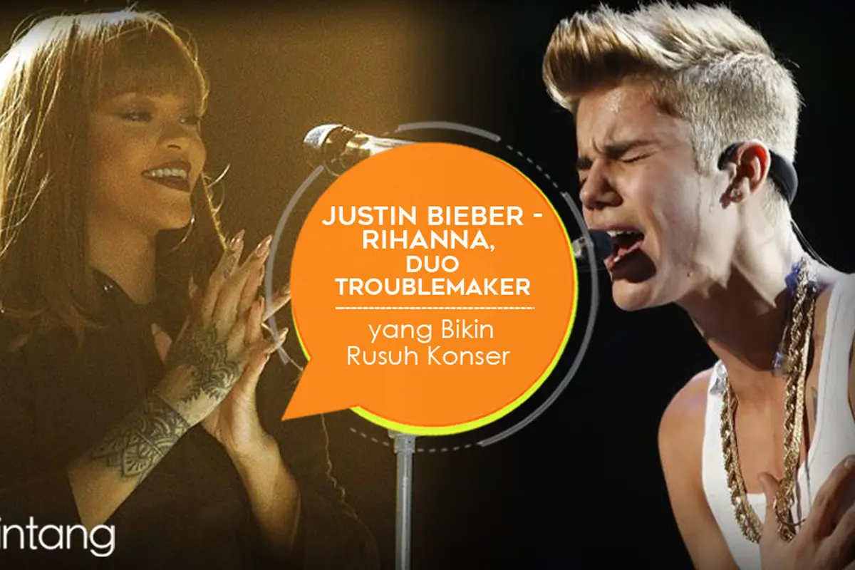 [Bintang] Infografis Justin Bieber dan Rihanna