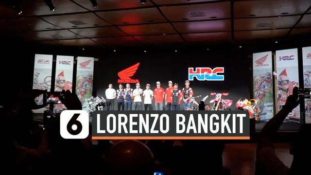 Honda Racing Corporation (HRC) tetap pasang formasi Marc Marquezv-Jorge Lorenzo di MotoGP 2020. Jorge Lorenzo mengaku akan bangkit di ajang MotoGP mendatang.