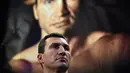 Dilansir Reuters, Kamis (5/2/2105), Klitschko menyamakan Jennings dengan karakter film tinju yang diperankan Sylvester Stallone, Serial Rocky. Ia mengaku akan akan menganvaskan si "Rocky". Foto diambil pada Rabu (4/2/2015). (AFP Photo/Jewel Samad) 