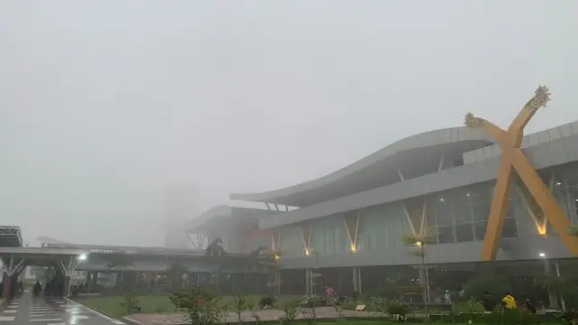 12 penerbangan di Bandara Sultan Syarif Kasim II Pekanbaru Provinsi Riau alami delay