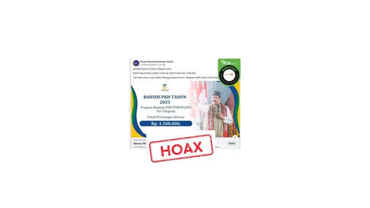 Cek Fakta: Hoaks Link Pendaftaran Bansos Rp 1,5 juta dari Kementerian Sosial