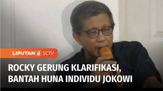 Polda Metro Jaya telah menerima dan tengah menyelidiki tiga laporan terhadap pengamat politik, Rocky Gerung, yang diduga menghina Presiden Jokowi. Namun Rocky Gerung membantah telah menghina individu Jokowi, melainkan memberi kritik atas jabatan publ...