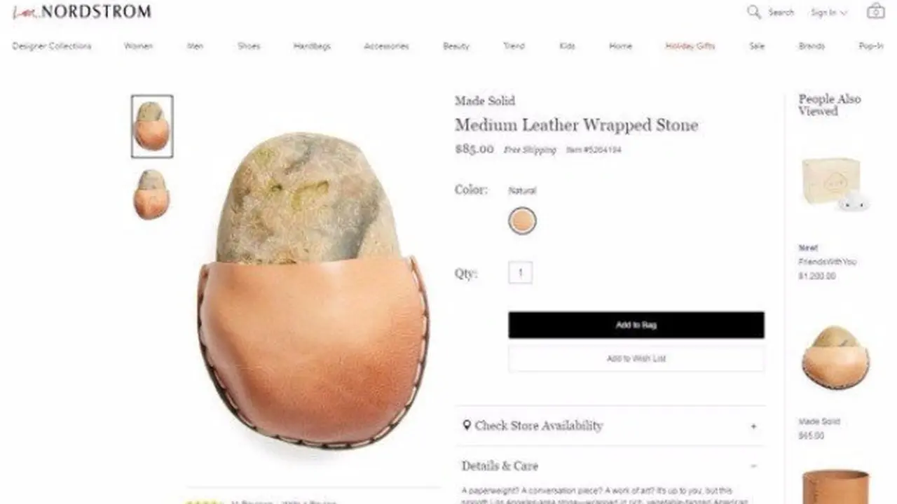 Batu Berbalut Sarung Kulit Seharga Rp 1,1 Juta Viral, Minat Beli?