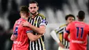 Tim berjuluk La Vecchia Signora ini harus menelan pil pahit usai dikalahkan Udinese di markas sendiri. (MARCO BERTORELLO/AFP)