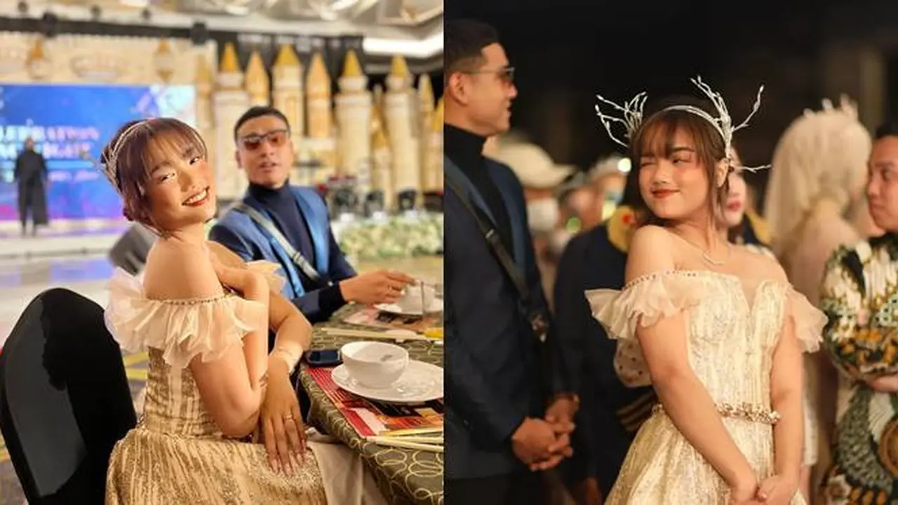 Tampil Ala Princess , Ini 7 Potret Fuji dalam Acara Kosmetik di Balikpapan