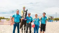 Riyanti Kutty Nurinda (berkerudung) owner DNV Equestrian. (Istimewa)
