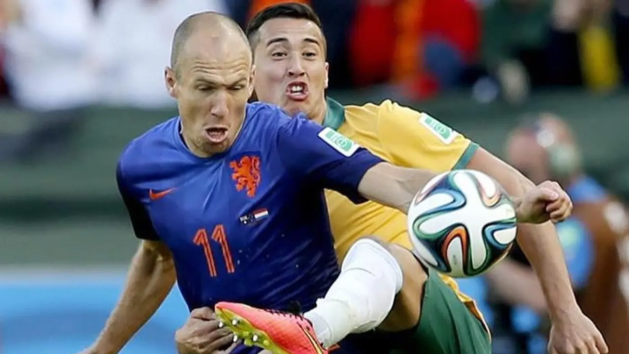 Jason Davidson - Australia Vs Belanda di Piala Dunia 2014