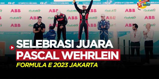 VIDEO: Selebrasi Pascal Wehrlein Setelah Raih Juara Formula E 2023 Jakarta