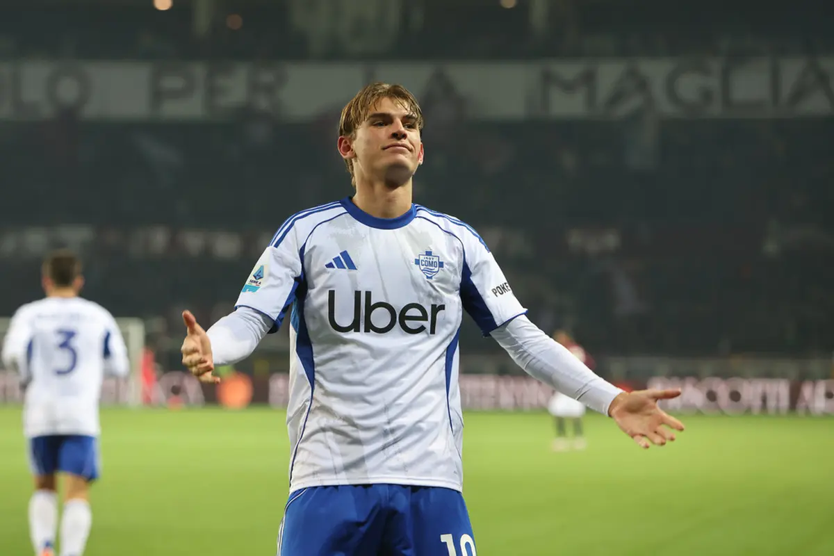 Selebrasi Nico Paz di laga Torino vs Como