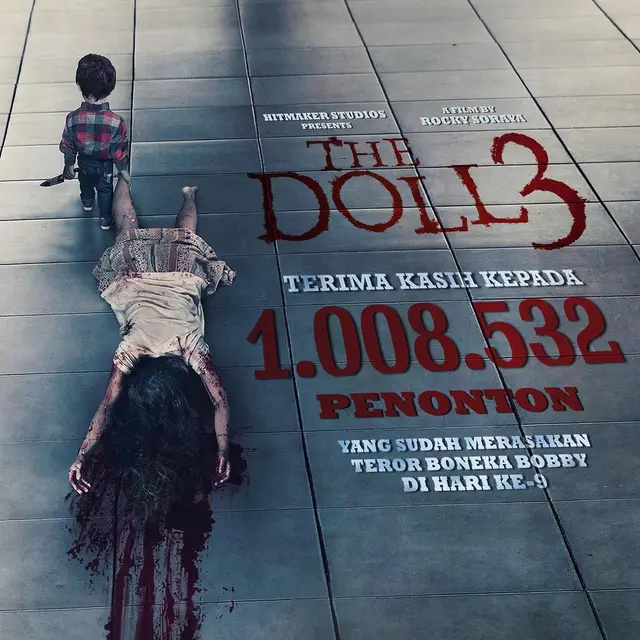 The Doll 3 tembus 1 juta penonton. (Foto: Dok. Instagram @hitmakerstudios)