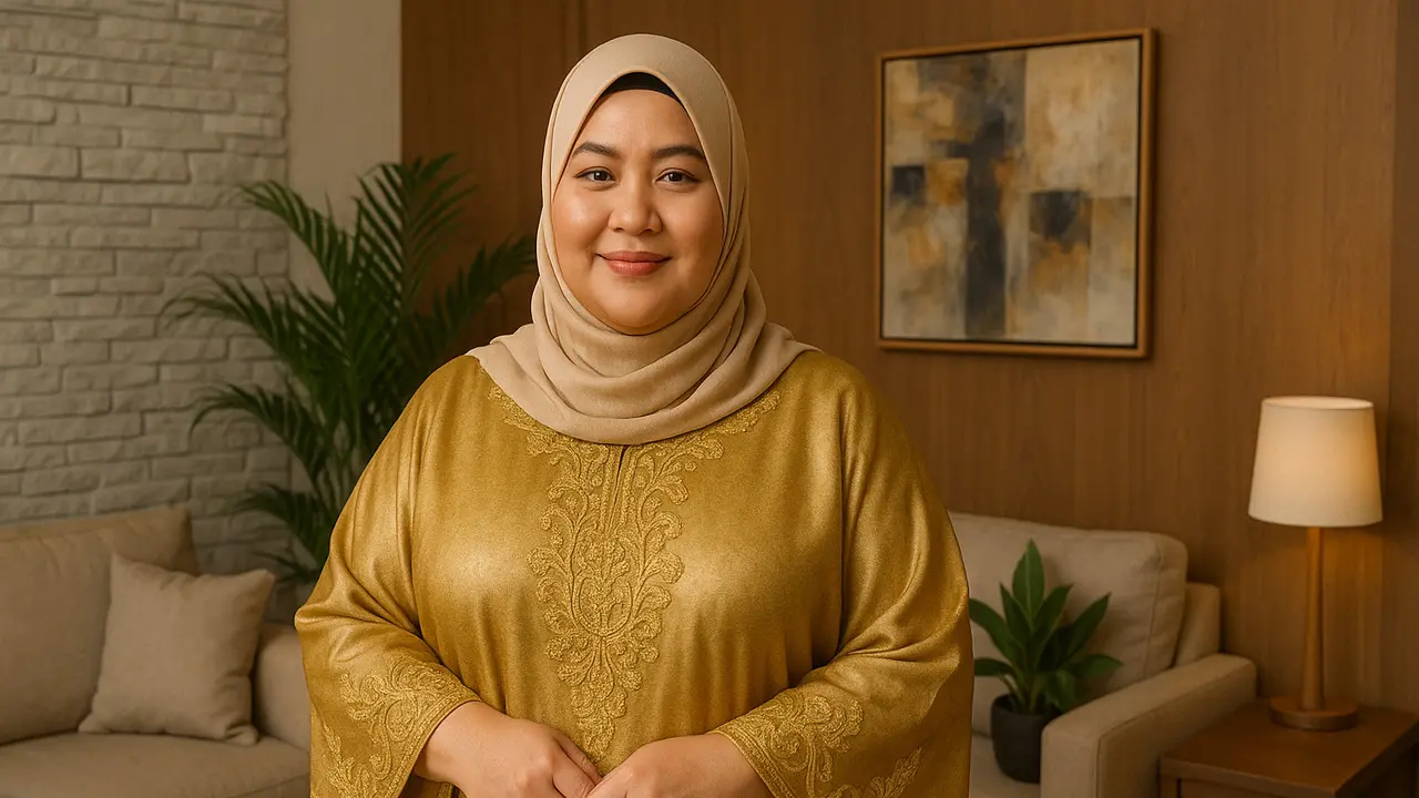 Ide Cantik Model Kaftan Bordir Mewah untuk Orang Plus Size/via ChatGPT