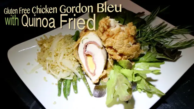 Tutorial Masak: Gluten Free Chicken Gordon Bleu with Quinoa Fried